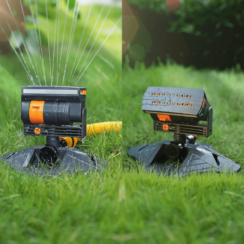 16-Nozzle Oscillating Sprinkler with Dual-zone Sprinkler Water Timer
