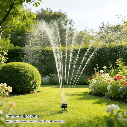 16-Nozzle Oscillating Sprinkler with Dual-zone Sprinkler Water Timer